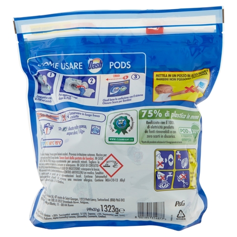 Dash PODS 3in1 Detersivo Lavatrice in Monodosi Salva Colore 49 Lavaggi